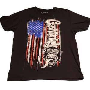 Mens L GAS MONKEY patriotic tee shirt